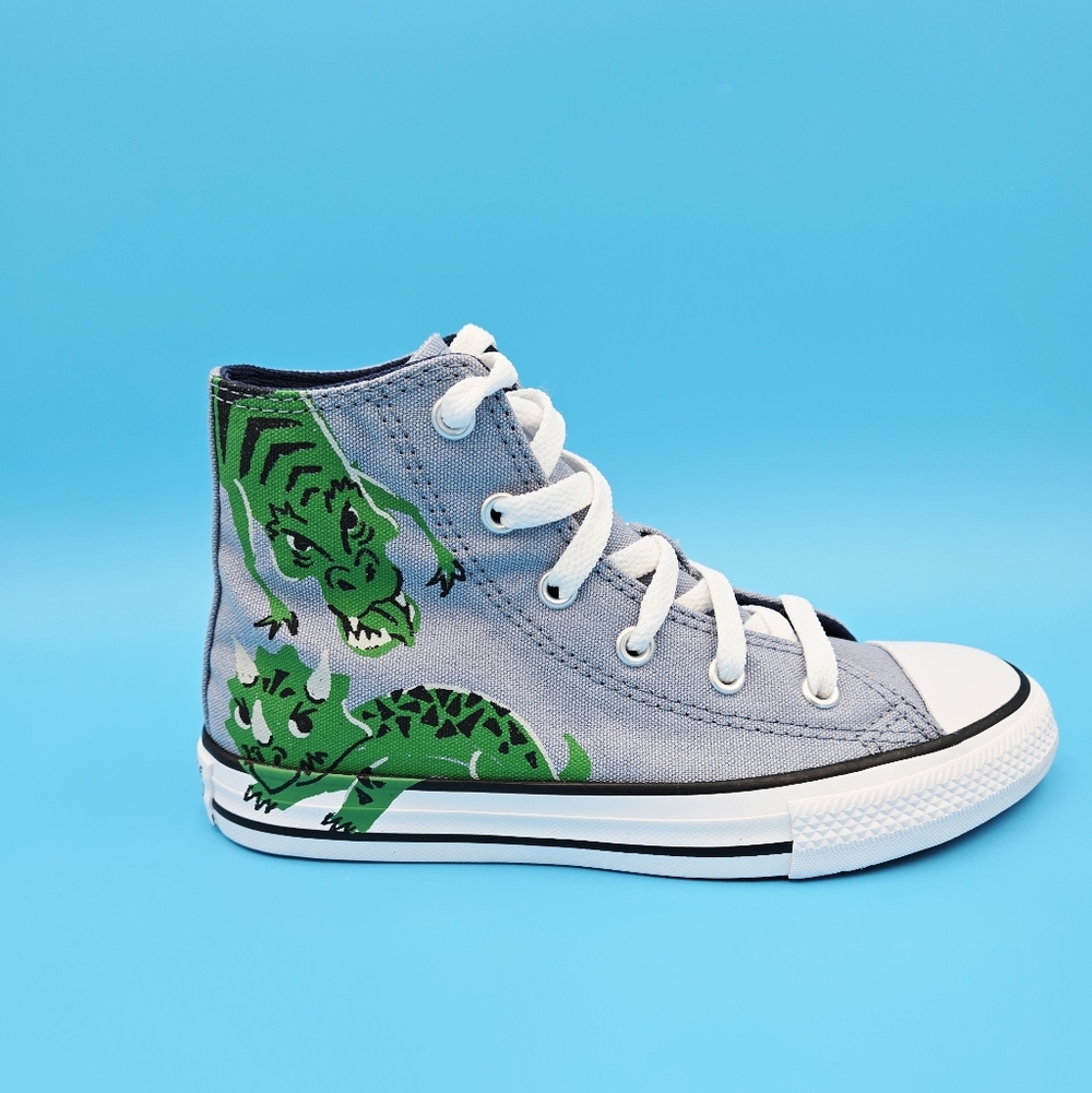 CONVERSE ALL STAR 671611F Blue Slate/Midnigh High-Top Sneakers Dinosaurs  #F6